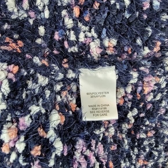 Peyton Primrose Open Front Cardigan Size Medium Blue Purple - Picture 6 of 9